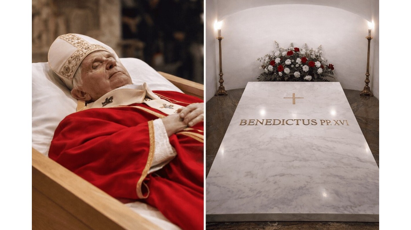 Il segreto della tomba di Papa Benedetto XVI nel Vaticano