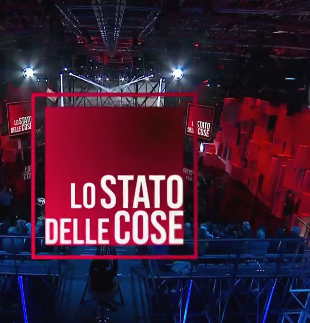 Massimo Giletti durante la trasmissione