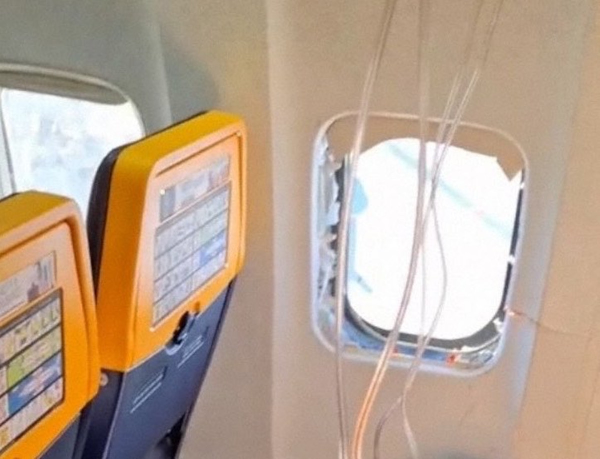Rottami di un aereo